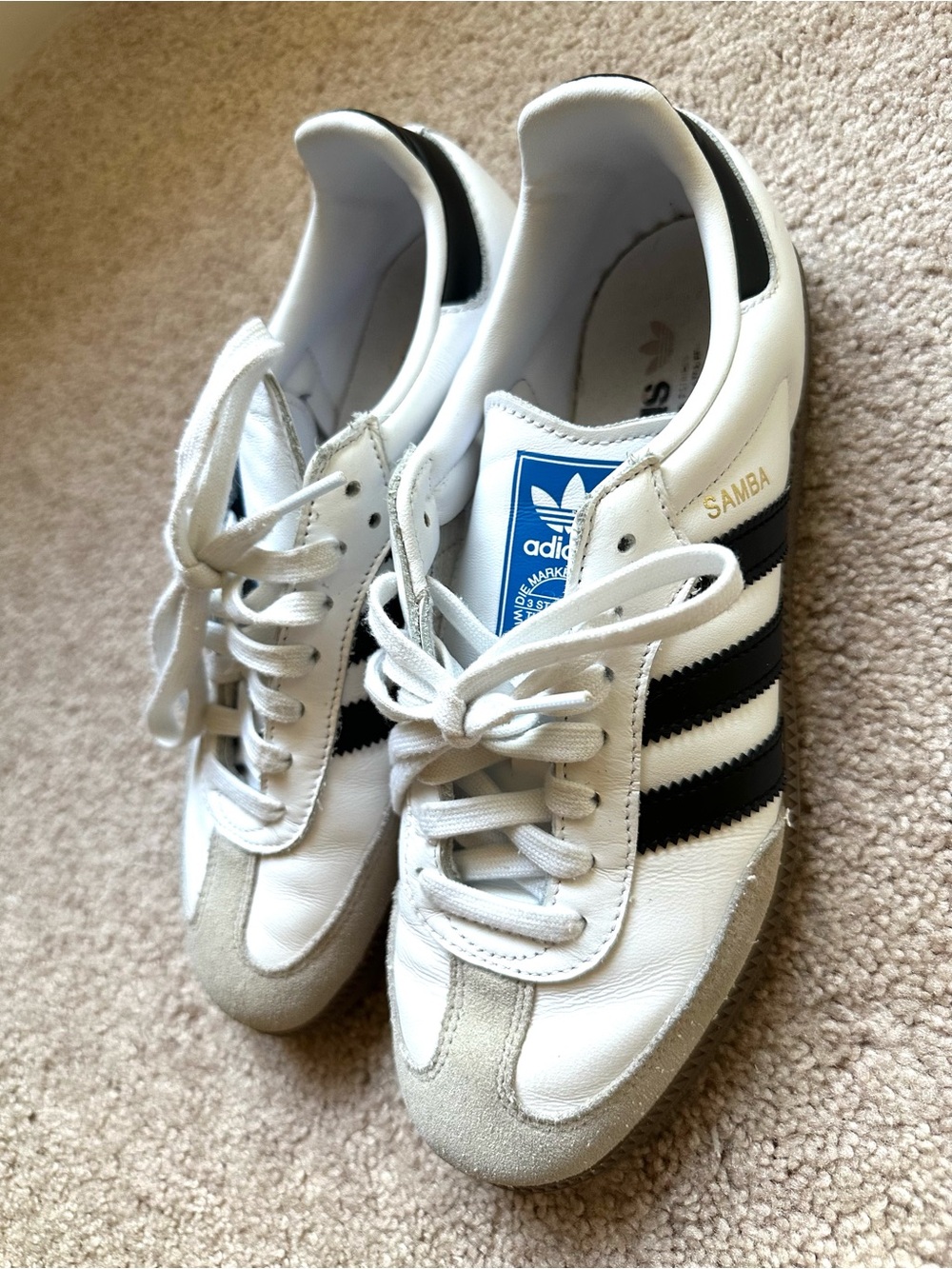 adidas Samba OG J Cloud White Core Black - Picture 5 of 13